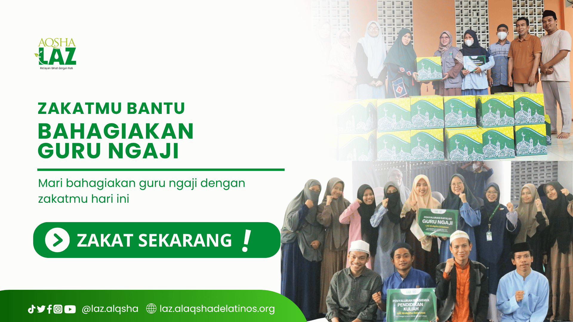 ZAKATMU BANTU BAHAGIAKAN GURU NGAJI